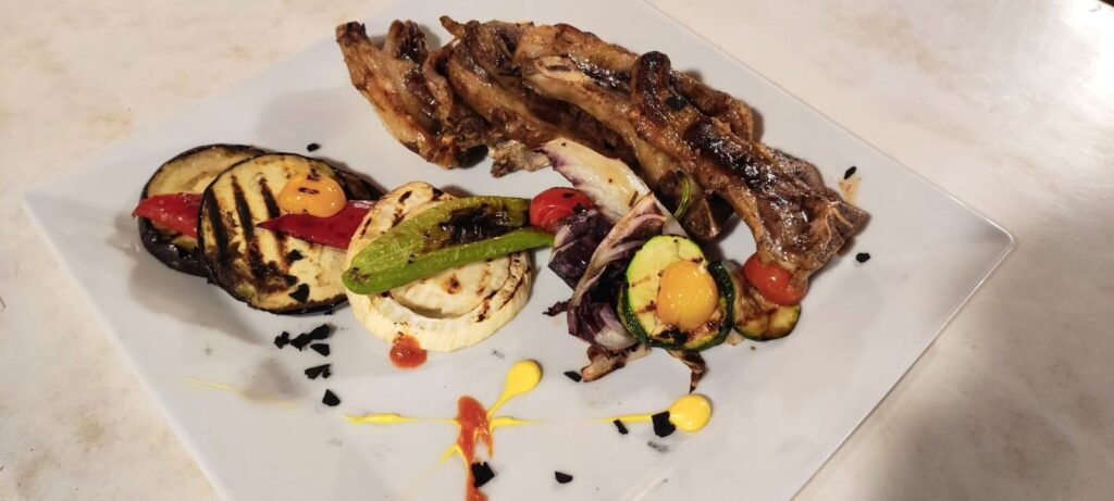 costine con verdure