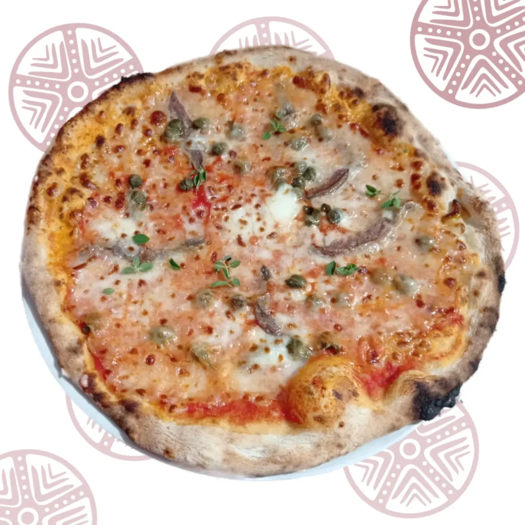 pizza capperi e acciughe cannigione